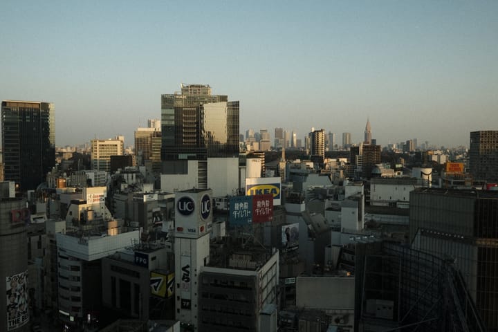 Trip review of Tokyo: City from tower high and waterway low